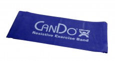 Эластичная безлатексная лента для тренировок CanDo 1,5 м x 12,5 см синяя особо плотная